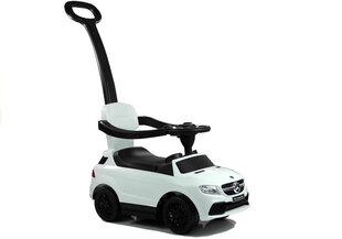 Paspiriamas Mercedes Ride-on automobilis su rankena, baltas kaina ir informacija | Žaislai kūdikiams | pigu.lt