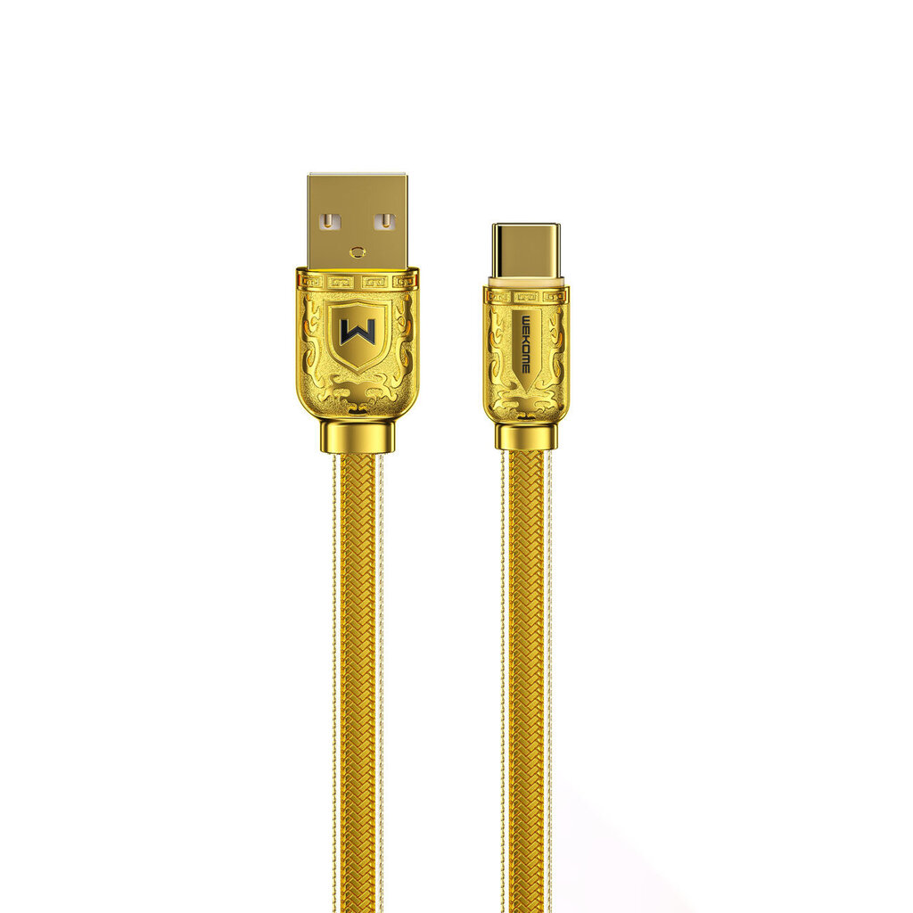 WK Design Sakin Series, USB - USB Type C 6A 1m gold (WDC-161) kaina ir informacija | Laidai telefonams | pigu.lt