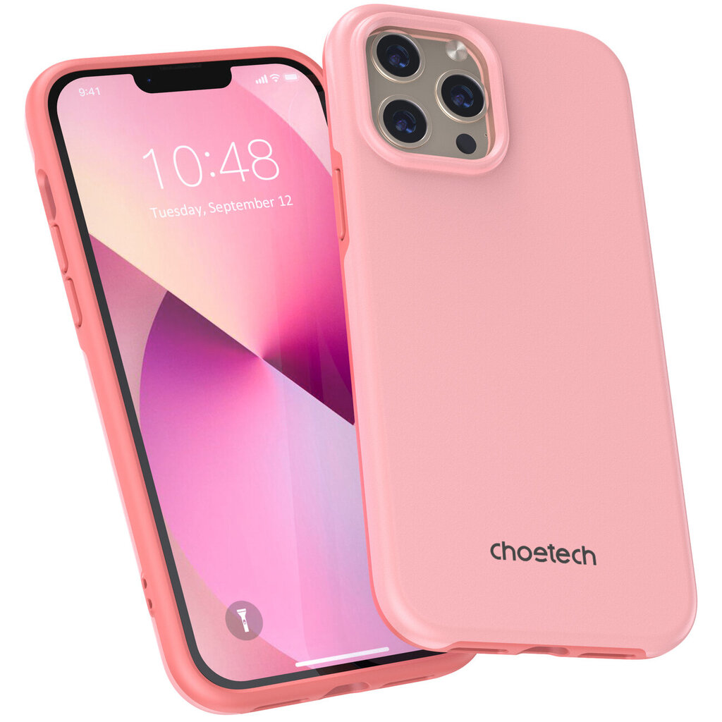 Choetech MFM Anti-drop case skirtas iPhone 13 Pro Max PC0114-MFM-PK, rožinis kaina ir informacija | Telefono dėklai | pigu.lt