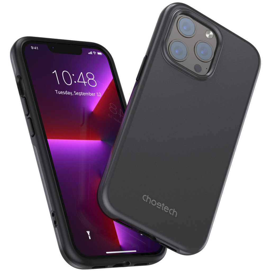 Choetech MFM Anti-drop case skirtas iPhone 13 Pro PC0113-MFM-BK, juodas kaina ir informacija | Telefono dėklai | pigu.lt