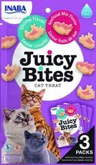 Inaba Juicy Bites Cat Shrimp Seafood krevečių skonio, 34 g kaina ir informacija | Skanėstai katėms | pigu.lt