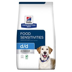 Hills Prescription Diet Canine d/d šunims su antiena ir ryžiais, 4 kg kaina ir informacija | Sausas maistas šunims | pigu.lt