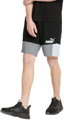 Puma Шорты Ess+ Block Shorts Черный White Grey 847429 01 847429 01/L цена и информация | Мужская спортивная одежда | pigu.lt