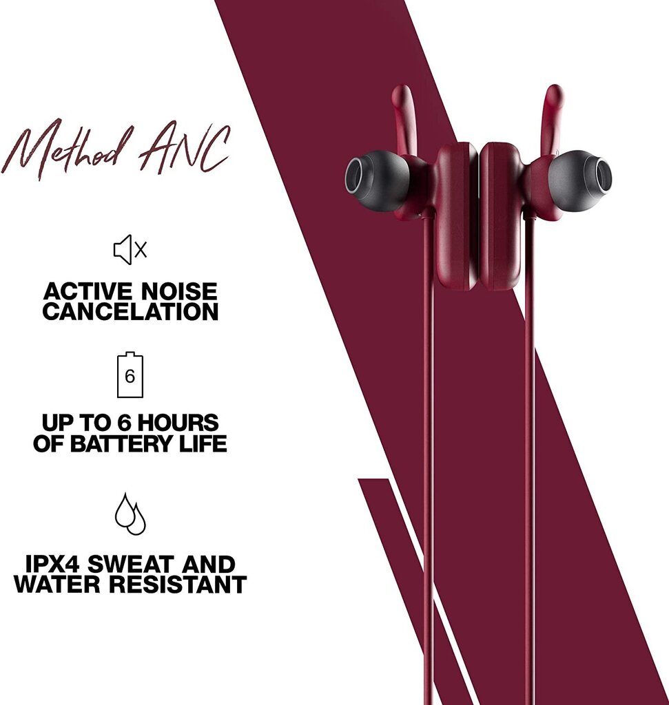 Skullcandy Method Moab Red S2NQW-M685 kaina ir informacija | Ausinės | pigu.lt