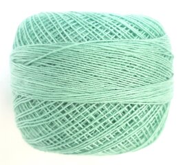 Нить для вязания крючком Атлас, цвет зеленый 130 цена и информация | Принадлежности для вязания | pigu.lt