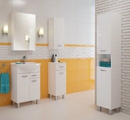 Apatinė vonios spintelė su praustuvu Defra MEA D75 207-D-07503+1523, balta цена и информация | Шкафчики для ванной | pigu.lt