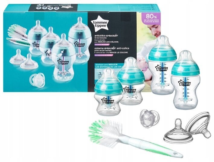 Buteliukų rinkinys, Advanced Tommee Tippee 260 ml 42260951,0 mėn., 260 ml kaina ir informacija | Buteliukai kūdikiams ir jų priedai | pigu.lt