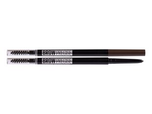 Antakių pieštukas Maybelline Brow Precise Deep Brown, 1 vnt. цена и информация | Карандаши, краска для бровей | pigu.lt