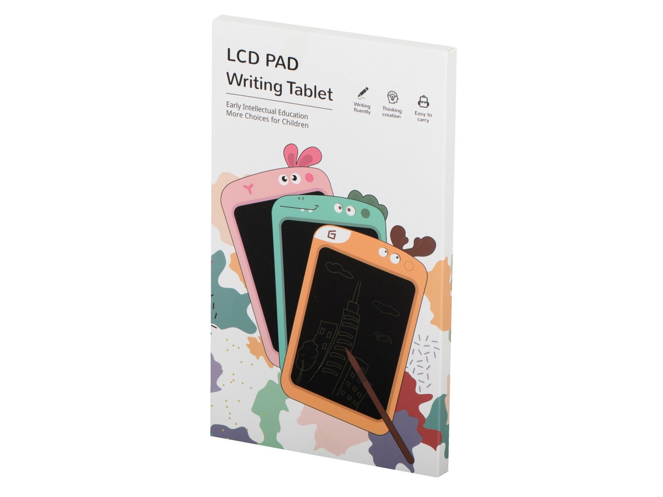 Piešimo rašymo planšetė su LCD ekranu, dinozauras kaina ir informacija | Lavinamieji žaislai | pigu.lt