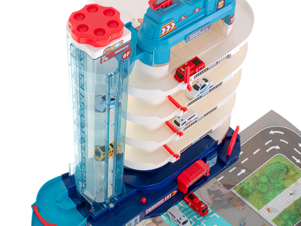 Penkių aukštų garažas su liftu ir automobiliams цена и информация | Žaislai berniukams | pigu.lt