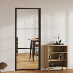 Vidaus durys vidaXL, 83x201,5 cm, juodos kaina ir informacija | Vidaus durys | pigu.lt