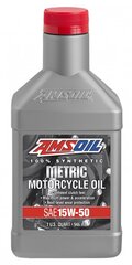 Alyva AMSOIL 15W-50 Synthetic Metric Motorcycle Oil 0.946ml (MFFQT) kaina ir informacija | Variklinės alyvos | pigu.lt