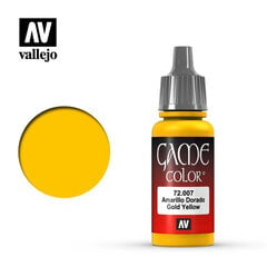 Gold Yellow 17 ml. Game Color Vallejo 72007 kaina ir informacija | Piešimo, tapybos, lipdymo reikmenys | pigu.lt