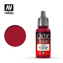 Scarlett Red 17 ml. Game Color 72012 Vallejo kaina ir informacija | Piešimo, tapybos, lipdymo reikmenys | pigu.lt