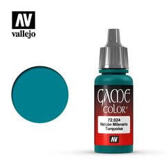 Turquoise 17 ml. Game Color 72024 Vallejo kaina ir informacija | Piešimo, tapybos, lipdymo reikmenys | pigu.lt