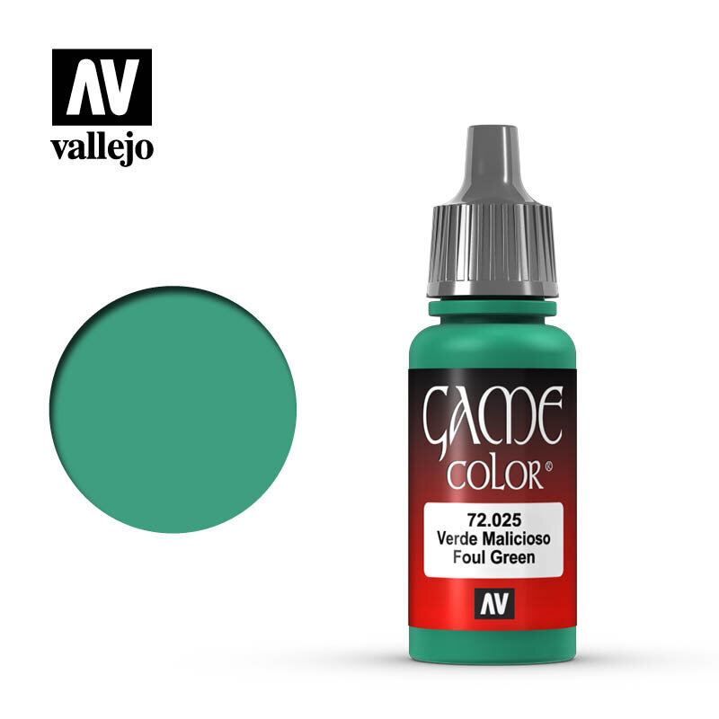 Foul Green 17 ml. Game Color 72025 Vallejo kaina ir informacija | Piešimo, tapybos, lipdymo reikmenys | pigu.lt