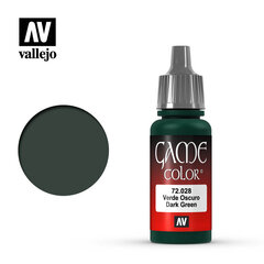 Dark Green 17 ml. Game Color 72028 Vallejo kaina ir informacija | Piešimo, tapybos, lipdymo reikmenys | pigu.lt