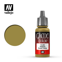 Desert Yellow 17 ml. Game Color 72063 Vallejo цена и информация | Принадлежности для рисования, лепки | pigu.lt