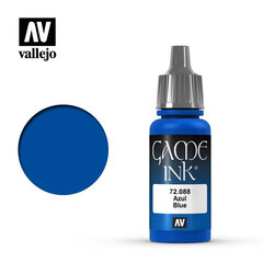 Blue Ink 17 ml. Game Color 72088 Vallejo kaina ir informacija | Piešimo, tapybos, lipdymo reikmenys | pigu.lt
