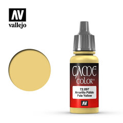 Pale Yellow 17 ml. Game Color 72097 Vallejo kaina ir informacija | Piešimo, tapybos, lipdymo reikmenys | pigu.lt