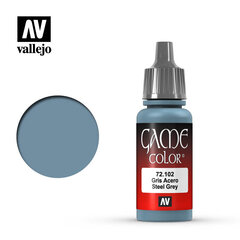 Steel Grey 17 ml. Game Color 72102 Vallejo kaina ir informacija | Piešimo, tapybos, lipdymo reikmenys | pigu.lt