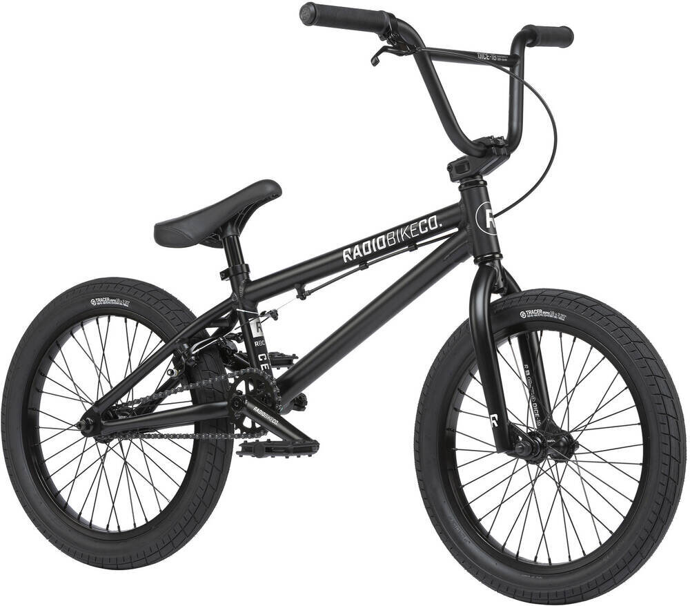 Radio Dice 18" 2021 BMX Freestyle dviratis, Matt Black цена и информация | Dviračiai | pigu.lt
