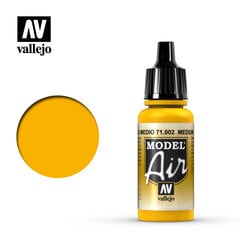 Medium Yellow 17 ml. Model Air 71002 Vallejo kaina ir informacija | Piešimo, tapybos, lipdymo reikmenys | pigu.lt