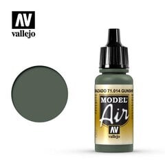 Gunship Green 17 ml. Model Air 71014 Vallejo kaina ir informacija | Piešimo, tapybos, lipdymo reikmenys | pigu.lt