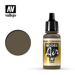 Dark Earth 17 ml. Model Air 71029 Vallejo kaina ir informacija | Piešimo, tapybos, lipdymo reikmenys | pigu.lt