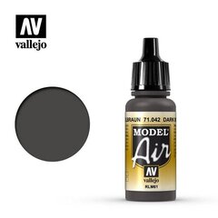 Акриловая краска Model Air Vallejo,Dark Brown RLM61 71042, 17 мл цена и информация | Принадлежности для рисования, лепки | pigu.lt