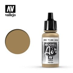 Gold 17 ml. Model Air 71066 Vallejo kaina ir informacija | Piešimo, tapybos, lipdymo reikmenys | pigu.lt