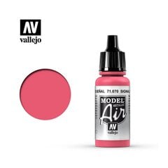 Signal Red 17 ml. Model Air Vallejo 71070 kaina ir informacija | Piešimo, tapybos, lipdymo reikmenys | pigu.lt