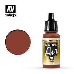 Fire Red 17 ml. Model Air Vallejo 71084 kaina ir informacija | Piešimo, tapybos, lipdymo reikmenys | pigu.lt