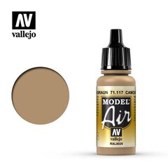 Акриловая краска Camouflage Brown 17 мл. Model Air 71117 Vallejo цена и информация | Принадлежности для рисования, лепки | pigu.lt