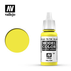 Yellow Fluorescent 17 ml. Model Color 70730 Vallejo kaina ir informacija | Piešimo, tapybos, lipdymo reikmenys | pigu.lt