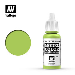 Green Fluorescent 17 ml. Model Color 70737 Vallejo kaina ir informacija | Piešimo, tapybos, lipdymo reikmenys | pigu.lt