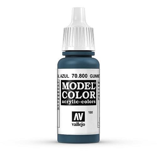 Gunmetal Blue Metallic 17 ml. Model Color 70800 Vallejo цена и информация | Piešimo, tapybos, lipdymo reikmenys | pigu.lt