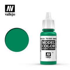 Краска акриловая Emerald Matt 17 мл Model Color 70838 Vallejo цена и информация | Принадлежности для рисования, лепки | pigu.lt