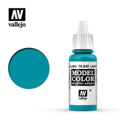 Краска акриловая Light Turquoise Matt 17 мл Model Color 70840 Vallejo цена и информация | Принадлежности для рисования, лепки | pigu.lt