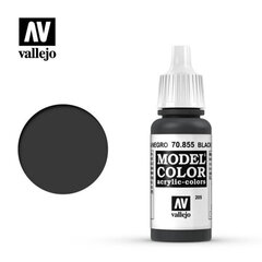 Black Glaze 17 ml. Model Color Vallejo 70855 kaina ir informacija | Piešimo, tapybos, lipdymo reikmenys | pigu.lt