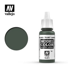 Краска акриловая Dark Bluegrey Matt 17 мл Model Color Vallejo 70867 цена и информация | Принадлежности для рисования, лепки | pigu.lt