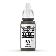 Olive Brown Matt 17 ml. Model Color 70889 Vallejo kaina ir informacija | Piešimo, tapybos, lipdymo reikmenys | pigu.lt