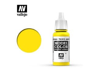 Deep Yellow Matt 17 ml. Model Color Vallejo 70915 kaina ir informacija | Piešimo, tapybos, lipdymo reikmenys | pigu.lt