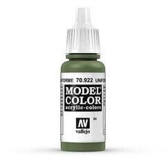 Краска акриловая Uniform Green Matt 17 мл Model Color 70922 Vallejo цена и информация | Принадлежности для рисования, лепки | pigu.lt