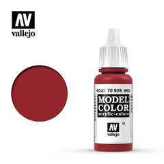 Краска акриловая Red Matt 17 мл Model Color 709263 Vallejo цена и информация | Принадлежности для рисования, лепки | pigu.lt