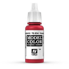 Transparent Red 17 ml. Model Color 70934 Vallejo kaina ir informacija | Piešimo, tapybos, lipdymo reikmenys | pigu.lt