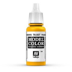 Transparent Yellow 17 ml. Model Color 70937 Vallejo kaina ir informacija | Piešimo, tapybos, lipdymo reikmenys | pigu.lt