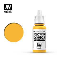 Flat Yellow Matt 17 ml. Model Color Vallejo 70953 kaina ir informacija | Piešimo, tapybos, lipdymo reikmenys | pigu.lt