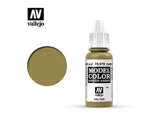 Dark Yellow Matt 17 ml. Model Color Vallejo 70978 kaina ir informacija | Piešimo, tapybos, lipdymo reikmenys | pigu.lt