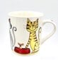 Keramikinis puodelis su katinu, 250 ml. kaina ir informacija | Taurės, puodeliai, ąsočiai | pigu.lt